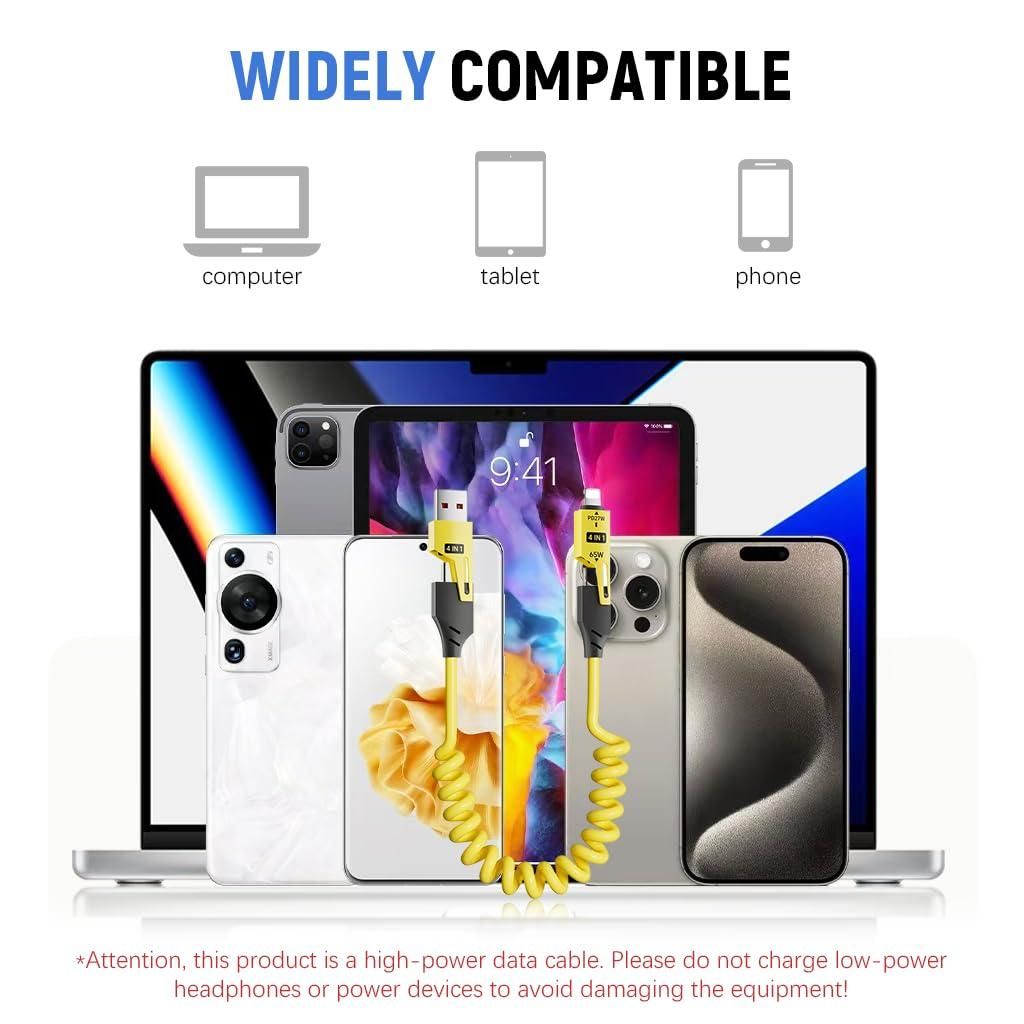 4 in 1 Spring Data Cable