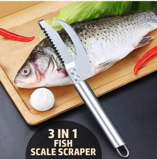 Fish Scaler Scrapper 3-in-1
