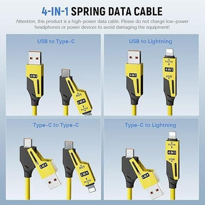4 in 1 Spring Data Cable