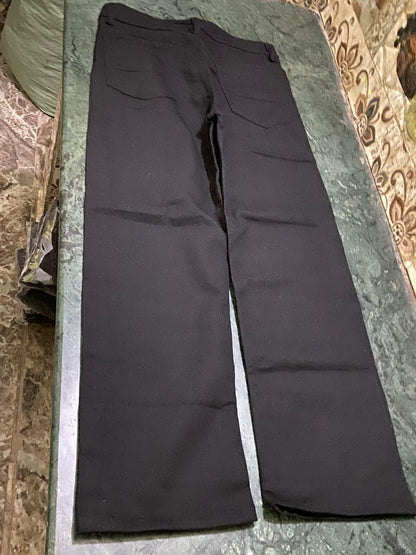 Men's Loose Fit Mid Rise Black Jeans